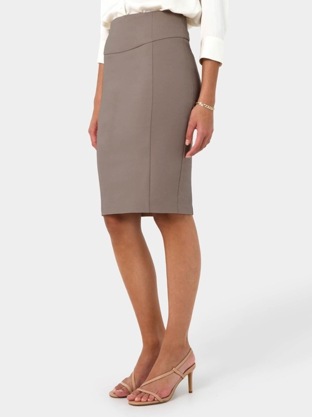 Forcast Safira Pencil Skirt in Walnut
